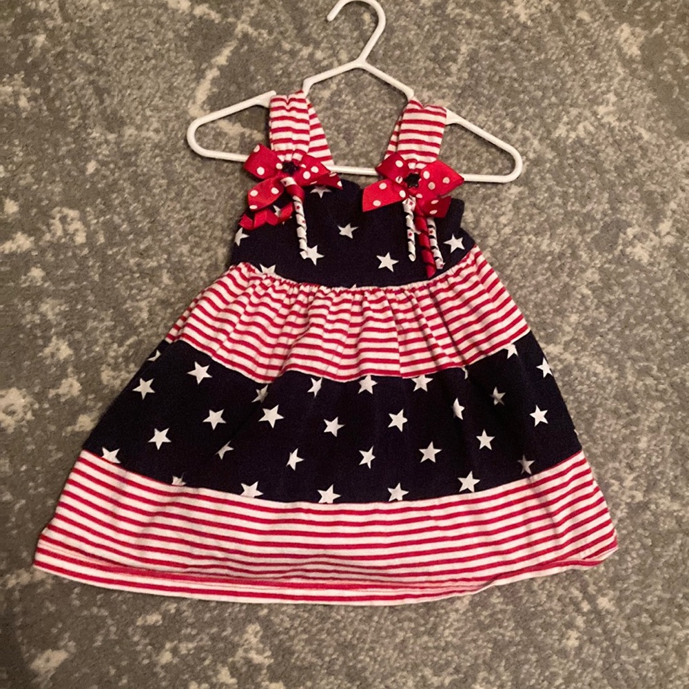 Red, white and blue 2T dress